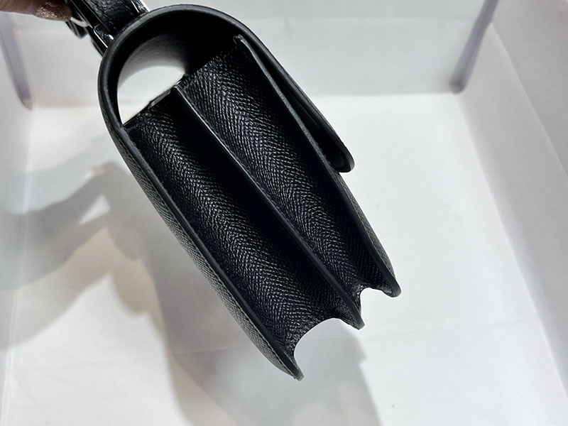 エルメススーパーコピー コンスタンス ミニ 定価 HERMES コンスタンス1 ミニ 黒 ブラック ヴォーエプソン シルバー金具 2524499 - 画像 (3)