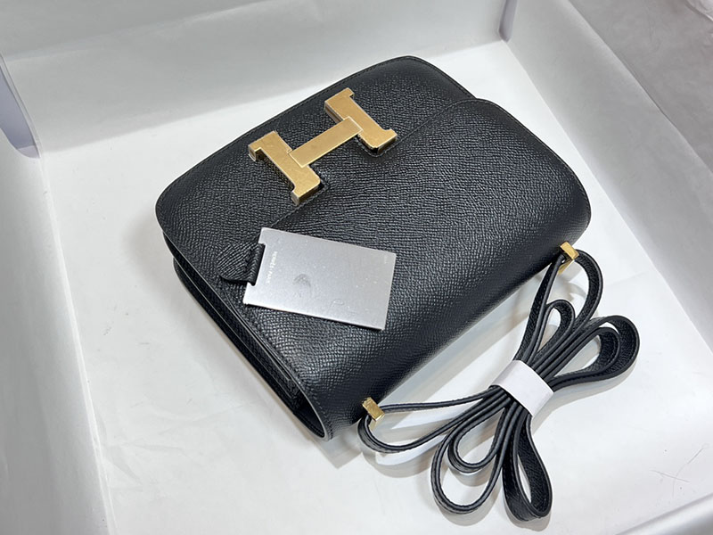 エルメススーパーコピー コンスタンス ミニ 定価 HERMES コンスタンス1 ミニ 黒 ブラック ヴォーエプソン ゴールド金具 2524500 - 画像 (7)