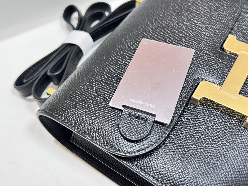 エルメススーパーコピー コンスタンス ミニ 定価 HERMES コンスタンス1 ミニ 黒 ブラック ヴォーエプソン ゴールド金具 2524500 - 画像 (5)
