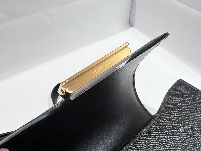 エルメススーパーコピー コンスタンス ミニ 定価 HERMES コンスタンス1 ミニ 黒 ブラック ヴォーエプソン ゴールド金具 2524500 - 画像 (2)