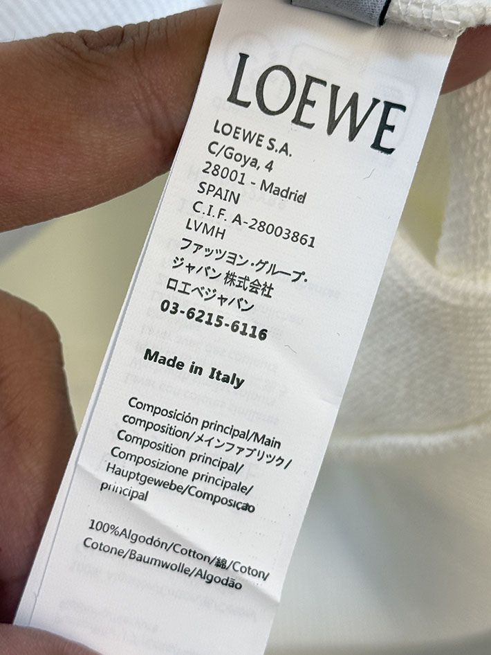 LOEWE ロエベ ANAGRAM HOODIE アナグラム フーディー ブラック 2524552 ロエベ パーカー アウトレット - 画像 (2)