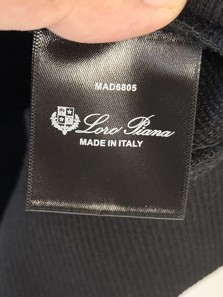 Loro Piana ロロ・ピアーナ フーディー フラグメント パーカー ブラック 2524555 ロロピアーナ アウトレット - 画像 (3)