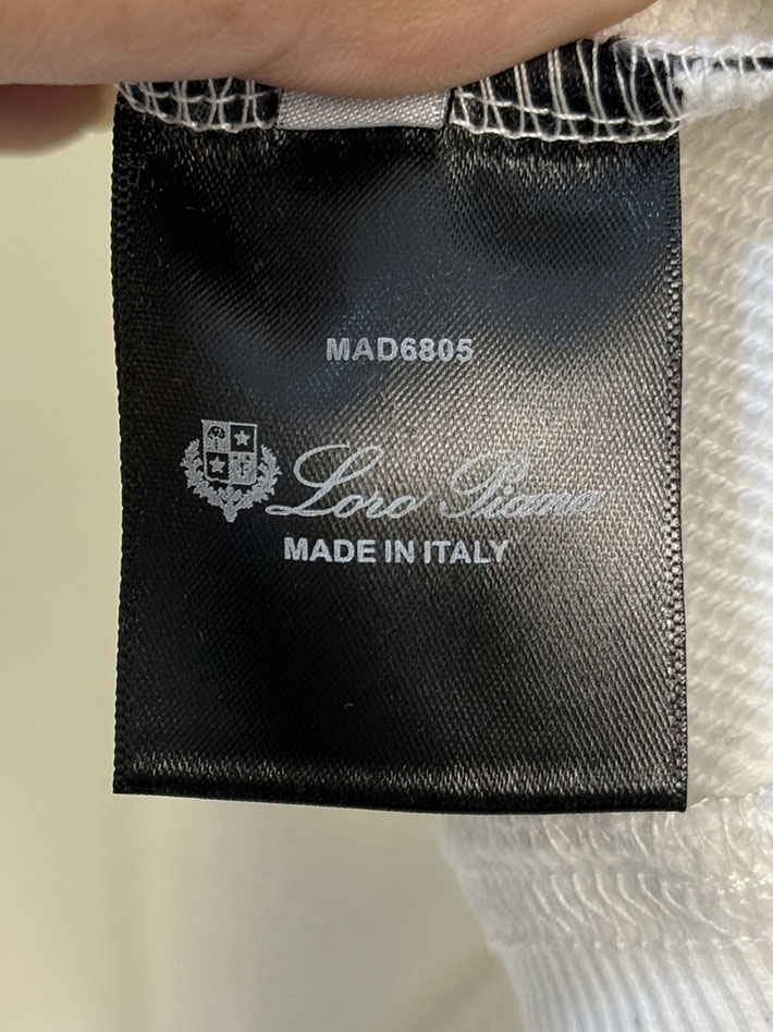 Loro Piana ロロ・ピアーナ フーディー フラグメント パーカー ホワイト 2524556 ロロピアーナ アウトレット - 画像 (3)