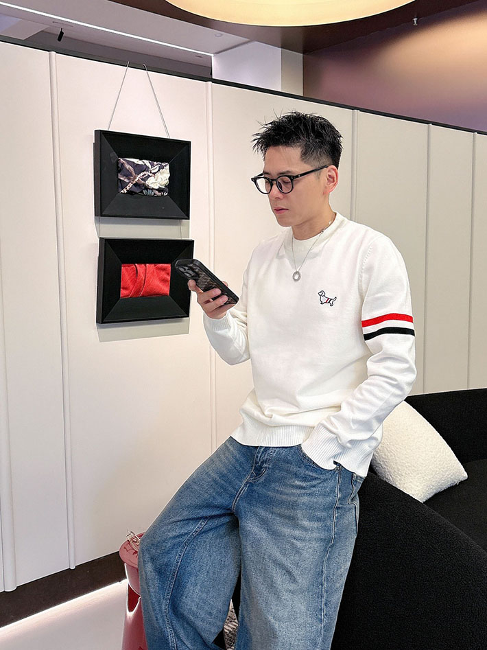 最高級トムブラウンスーパーコピー トムブラウンセーターコピー セーター ホワイト 2524598 メンズセーター おしゃれ ブランド - 画像 (8)