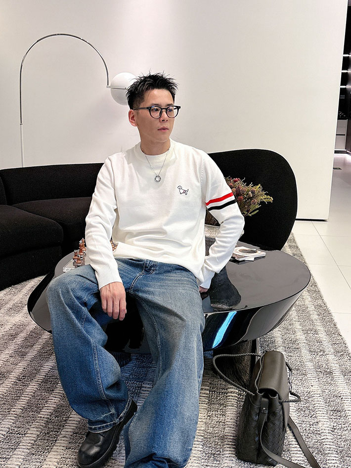 最高級トムブラウンスーパーコピー トムブラウンセーターコピー セーター ホワイト 2524598 メンズセーター おしゃれ ブランド - 画像 (4)