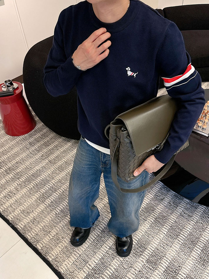最高級トムブラウンスーパーコピー トムブラウンセーターコピー セーター ネイビー 2524599 メンズセーター おしゃれ ブランド - 画像 (2)