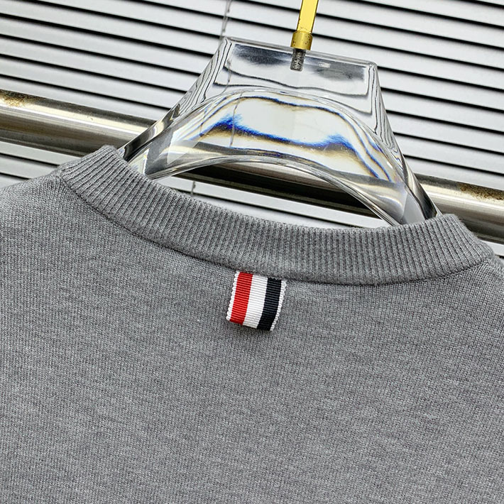 最高級トムブラウンスーパーコピー Thom Browne ウール セーター インターシャニット グレー 2524711 トムブラウン ニット - 画像 (3)