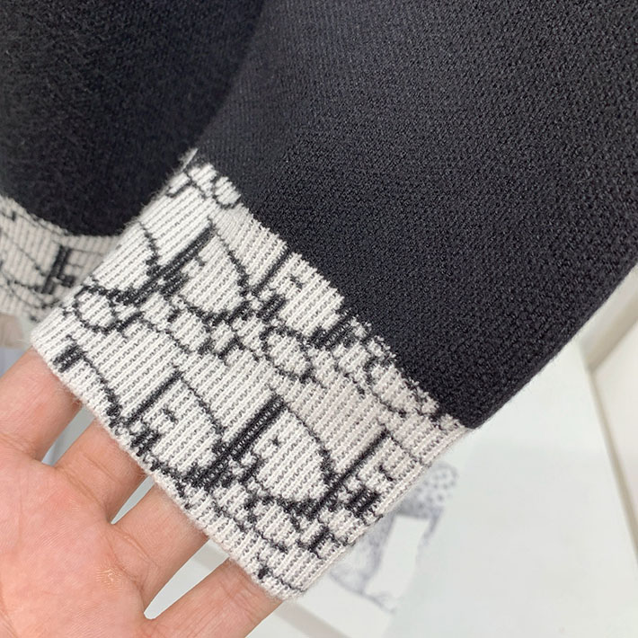 最高級ディオールスーパーコピー Dior セーター オブリーク ニット ウール メンズ ブラック 2524731 ビジネス ニット おしゃれ - 画像 (3)