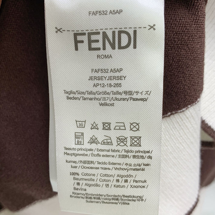 最高級フェンディスーパーコピー FENDI セーター ブランドロゴ ニット クルーネック ブラウン 2524738 フェンディ セーター メンズ - 画像 (2)