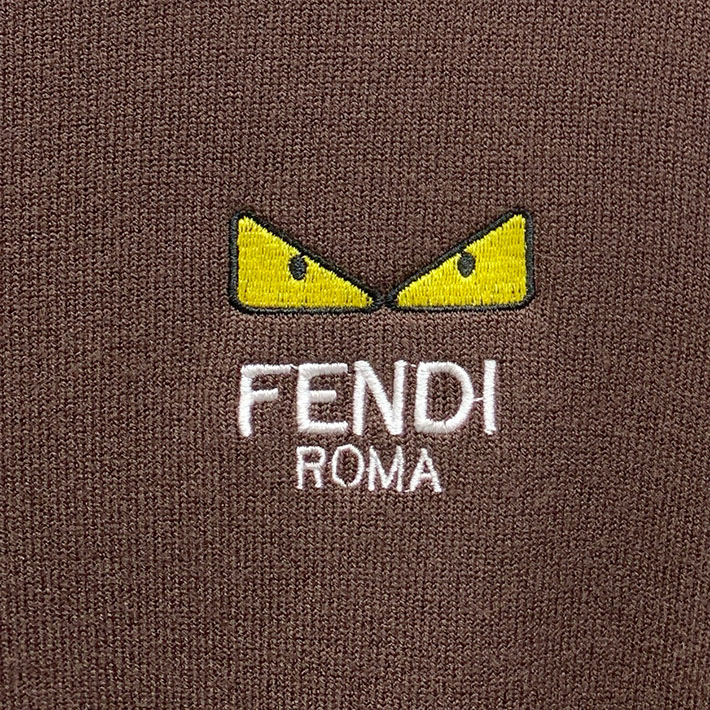 最高級フェンディスーパーコピー FENDI セーター ブランドロゴ ニット クルーネック ブラウン 2524738 フェンディ セーター メンズ - 画像 (6)