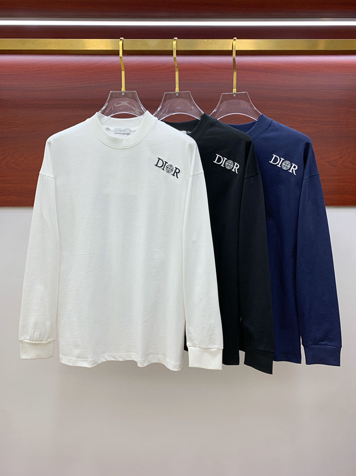 最高級ディオールスーパーコピー Christian Dior Paris ロング Tシャツ ブラック 2524740 ディオール tシャツ メンズ - 画像 (2)