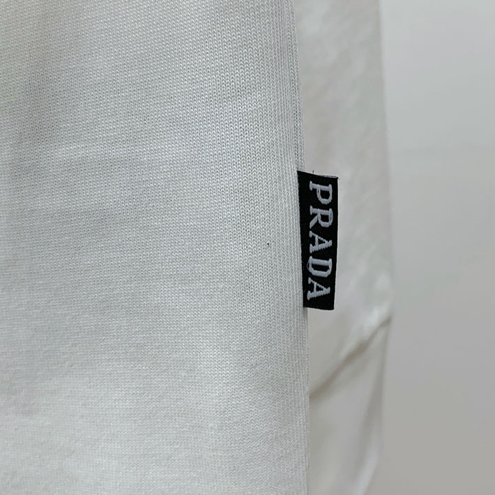 最高級プラダスーパーコピー PRADA トライアングルロゴ 長袖シャツ トップス ロンシャン ホワイト 2524744 プラダ Tシャツ アウトレット - 画像 (2)