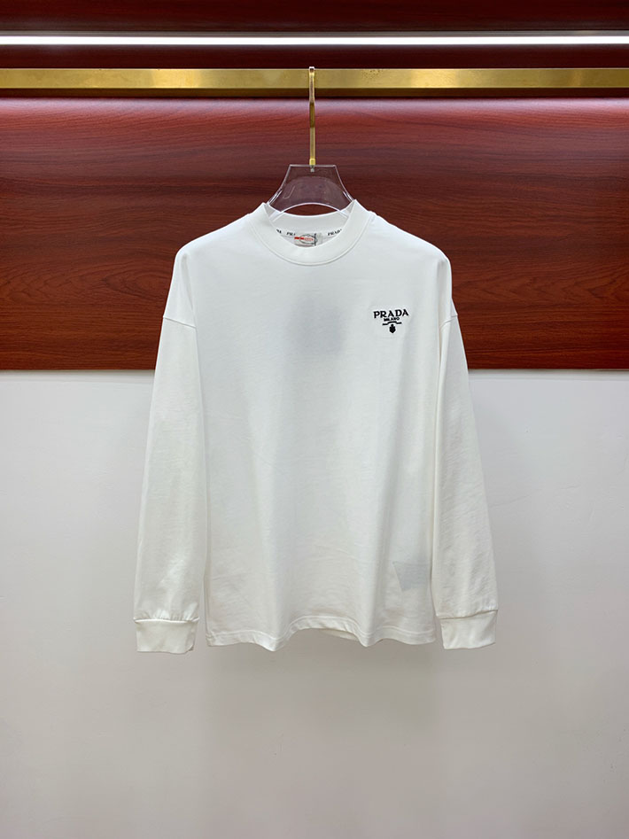 最高級プラダスーパーコピー PRADA トライアングルロゴ 長袖シャツ トップス ロンシャン ホワイト 2524744 プラダ Tシャツ アウトレット - 画像 (9)