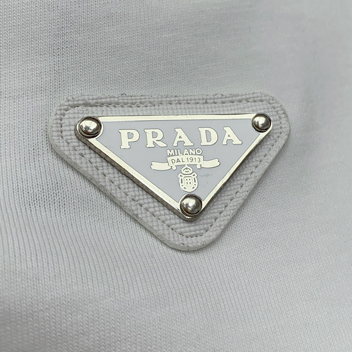 最高級プラダスーパーコピー PRADA トライアングルロゴ 長袖シャツ トップス ロンシャン ホワイト 2524744 プラダ Tシャツ アウトレット - 画像 (5)