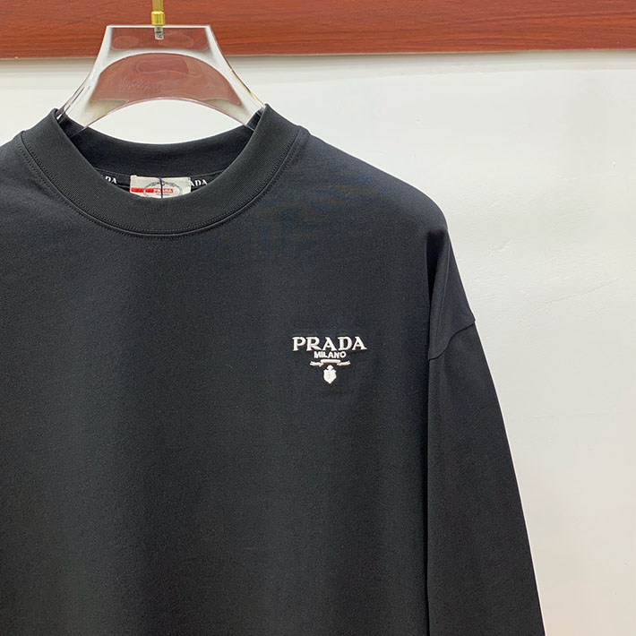 最高級プラダスーパーコピー PRADA トライアングルロゴ 長袖シャツ トップス ロンシャン ブラック 2524745 プラダ Tシャツ アウトレット - 画像 (8)
