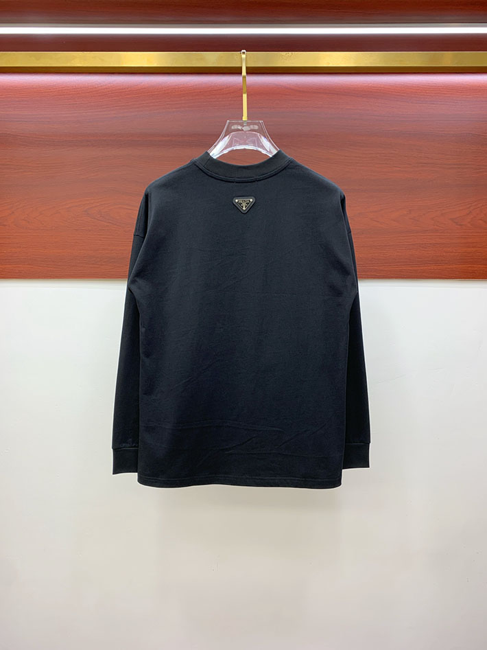 最高級プラダスーパーコピー PRADA トライアングルロゴ 長袖シャツ トップス ロンシャン ブラック 2524745 プラダ Tシャツ アウトレット - 画像 (3)