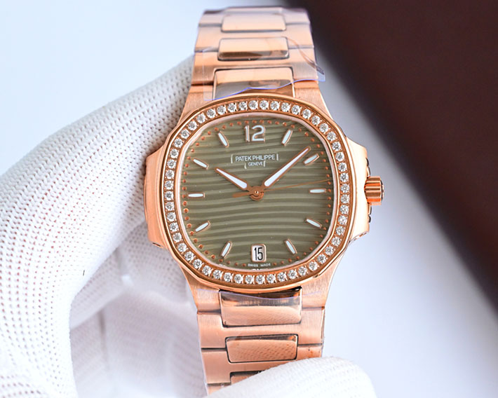 最高級パテックフィリップスーパーコピー PATEK PHILIPPE ノーチラス 7010/1R-012 ゴールデン・ブラウン レディース 腕時計 - 画像 (8)