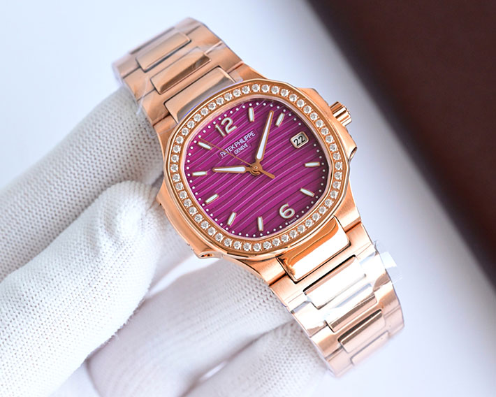 最高級パテックフィリップスーパーコピー PATEK PHILIPPE ノーチラス 7010/1R-011 ゴールデン・ブラウン レディース 腕時計 - 画像 (7)