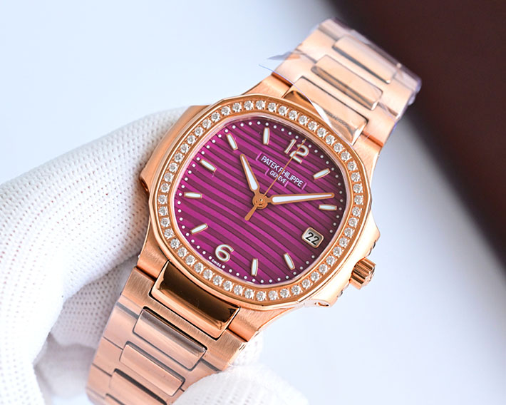 最高級パテックフィリップスーパーコピー PATEK PHILIPPE ノーチラス 7010/1R-011 ゴールデン・ブラウン レディース 腕時計 - 画像 (6)