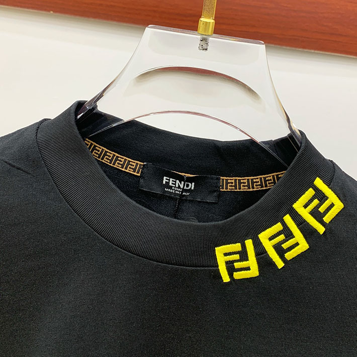 最高級フェンディスーパーコピー キッズ 子供服 ジュニア ユニセックス可 トップス ロンT 長袖Tシャツ ブラック 2524757 FENDI Tシャツ アウトレット - 画像 (7)