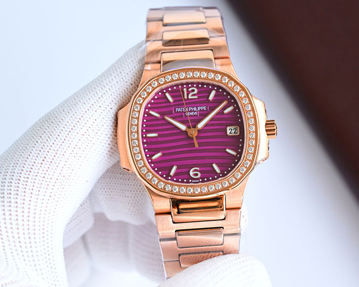 最高級パテックフィリップスーパーコピー PATEK PHILIPPE ノーチラス 7010/1R-011 ゴールデン・ブラウン レディース 腕時計 - 画像 (5)