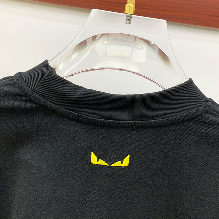 最高級フェンディスーパーコピー キッズ 子供服 ジュニア ユニセックス可 トップス ロンT 長袖Tシャツ ブラック 2524757 FENDI Tシャツ アウトレット - 画像 (4)