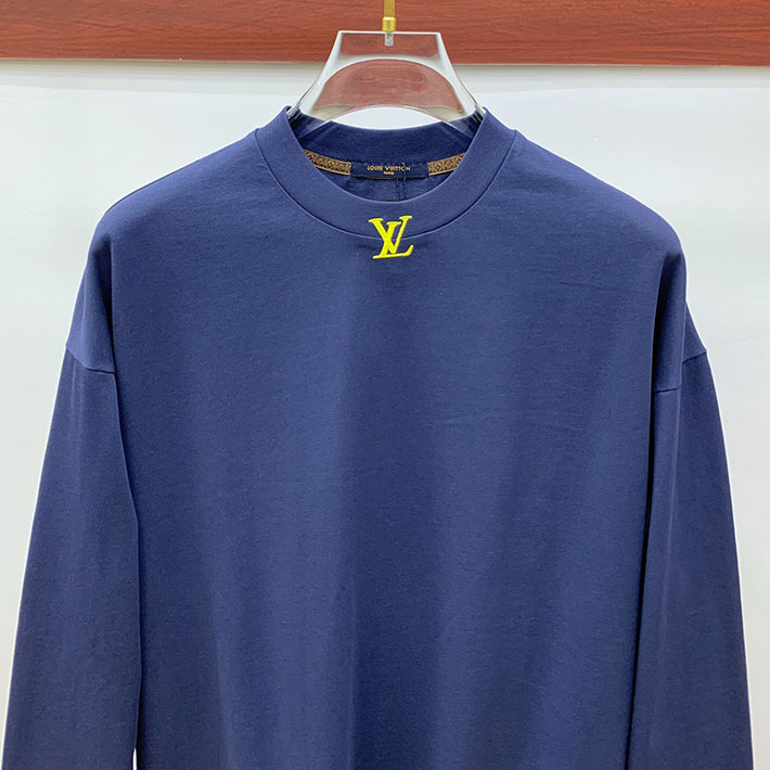 最高級ルイヴィトンスーパーコピー服 Louis Vuitton LVロングスリーブTシャツ ネイビー 2524767 ルイヴィトン Tシャツ 新作 - 画像 (10)