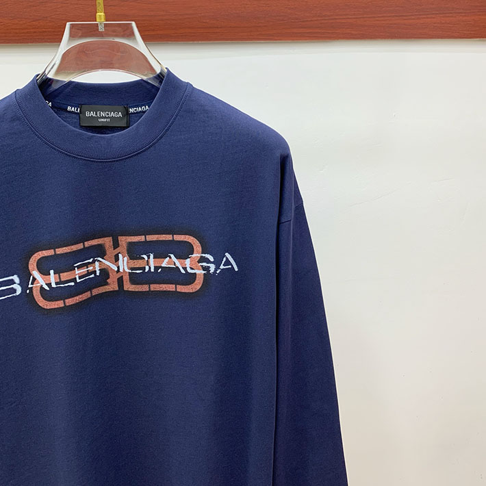 最高級バーバリースーパーコピー BURBERRY コットン Tシャツ ロゴ 長袖 クロップド ブルー 2524770 バーバリー Tシャツ アウトレット - 画像 (7)