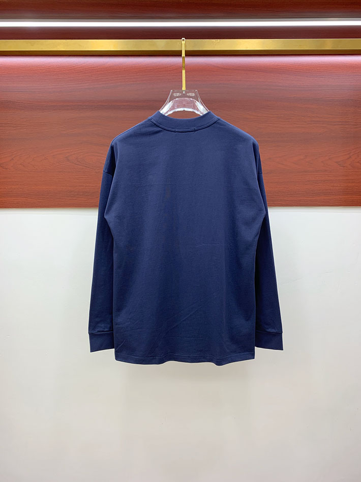 最高級バーバリースーパーコピー BURBERRY コットン Tシャツ ロゴ 長袖 クロップド ブルー 2524770 バーバリー Tシャツ アウトレット - 画像 (3)