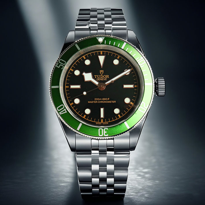 最高級チューダースーパーコピー TUDOR ブラックベイ ハロッズエディション Ref.79230G ブラック メンズ ブランド 時計 - 画像 (4)