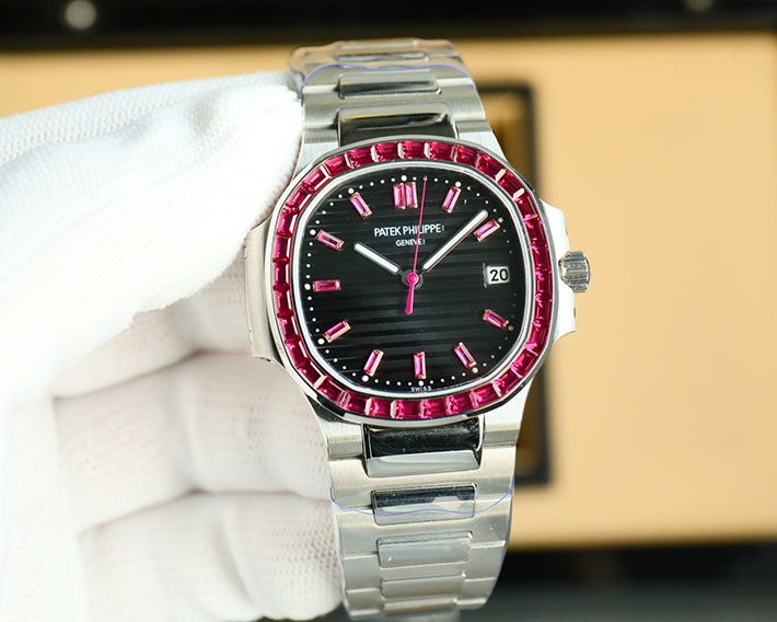 最高級パテックフィリップスーパーコピー ノーチラス Off Catalogue Nautilus Platinum Ruby Bezel 5711/112P-001 - 画像 (11)