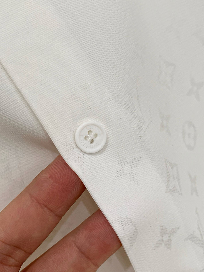 最高級ルイヴィトンスーパーコピー服 Vuitton ミニ モノグラム シルクイブニングシャツ ホワイト 2524806 ルイヴィトン ワイシャツ メンズ - 画像 (5)