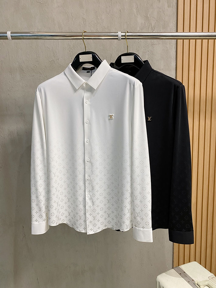 最高級ルイヴィトンスーパーコピー服 Vuitton ミニ モノグラム シルクイブニングシャツ ホワイト 2524806 ルイヴィトン ワイシャツ メンズ - 画像 (2)