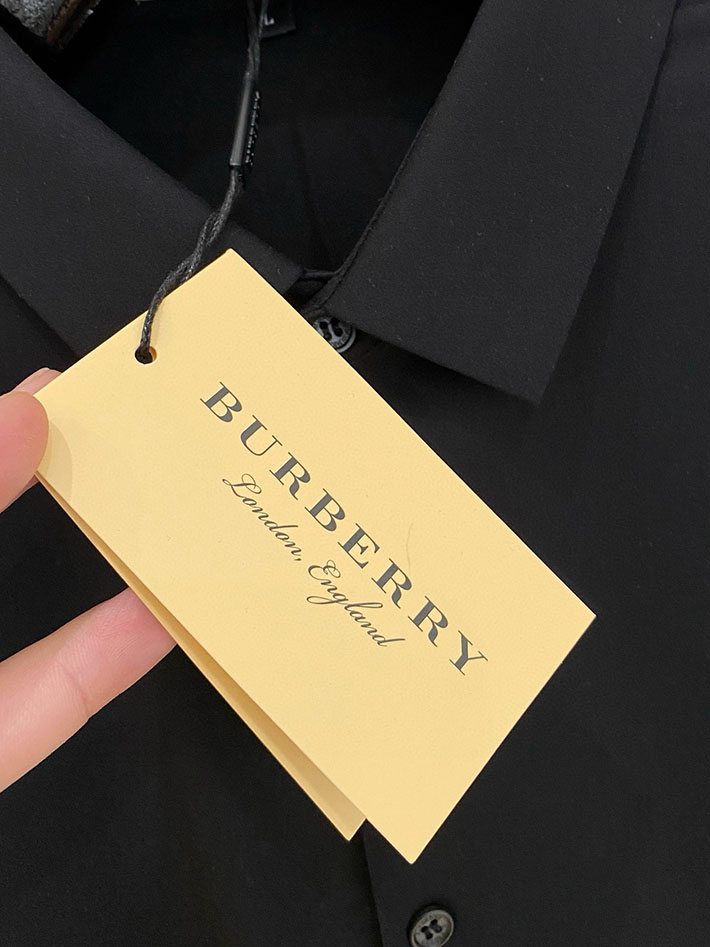 最高級バーバリースーパーコピー BURBERRY コットン フォーマルシャツ 長袖 ブラック 2524809 バーバリー ワイシャツ ビジネス - 画像 (6)