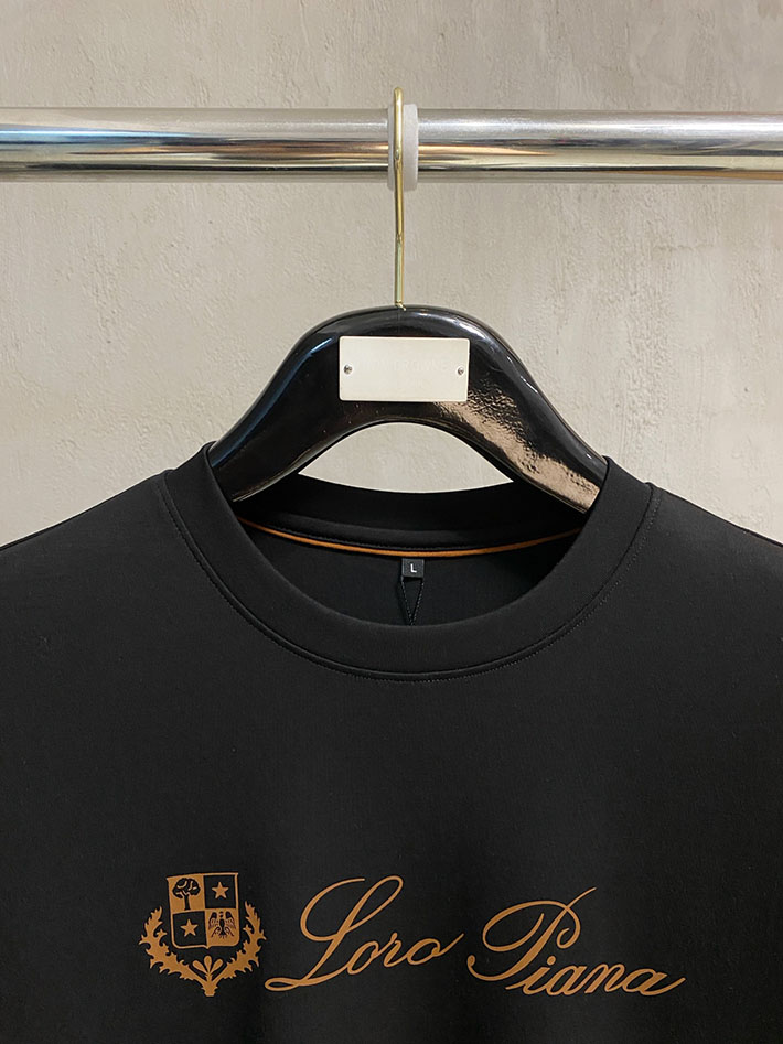 最高級ロロ・ピアーナスーパーコピー LoroPiana メンズ Tシャツ 長袖 クルーネック ブラック 2524820 ロロピアーナ t シャツ メンズ - 画像 (9)