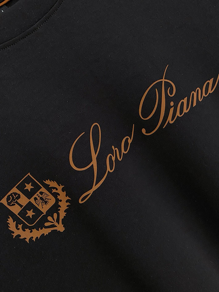 最高級ロロ・ピアーナスーパーコピー LoroPiana メンズ Tシャツ 長袖 クルーネック ブラック 2524820 ロロピアーナ t シャツ メンズ - 画像 (7)