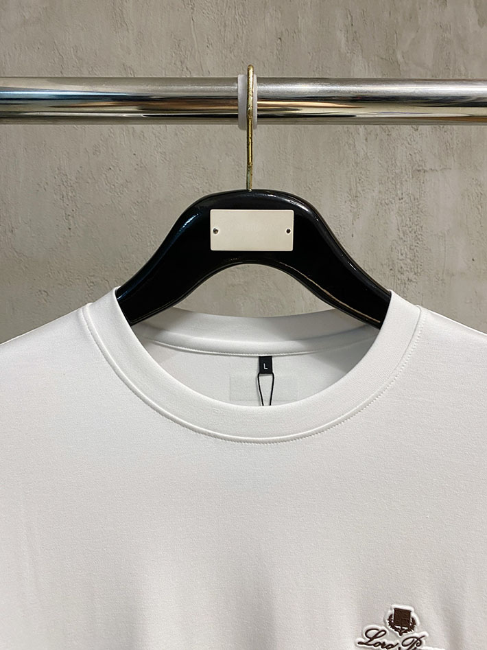 最高級ロロ・ピアーナスーパーコピー LoroPiana メンズ Tシャツ 長袖 クルーネック ホワイト 2524823 ロロピアーナ アウトレット 店舗 - 画像 (9)