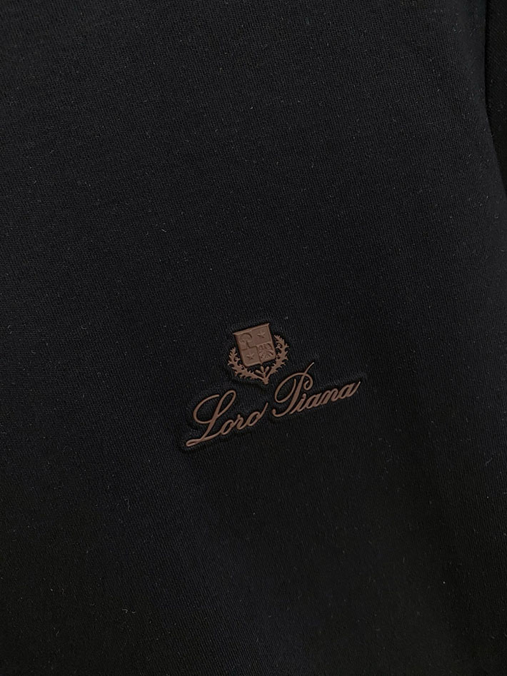 最高級ロロ・ピアーナスーパーコピー LoroPiana メンズ Tシャツ 長袖 クルーネック ブラック 2524824 ロロピアーナ アウトレット 店舗 - 画像 (7)