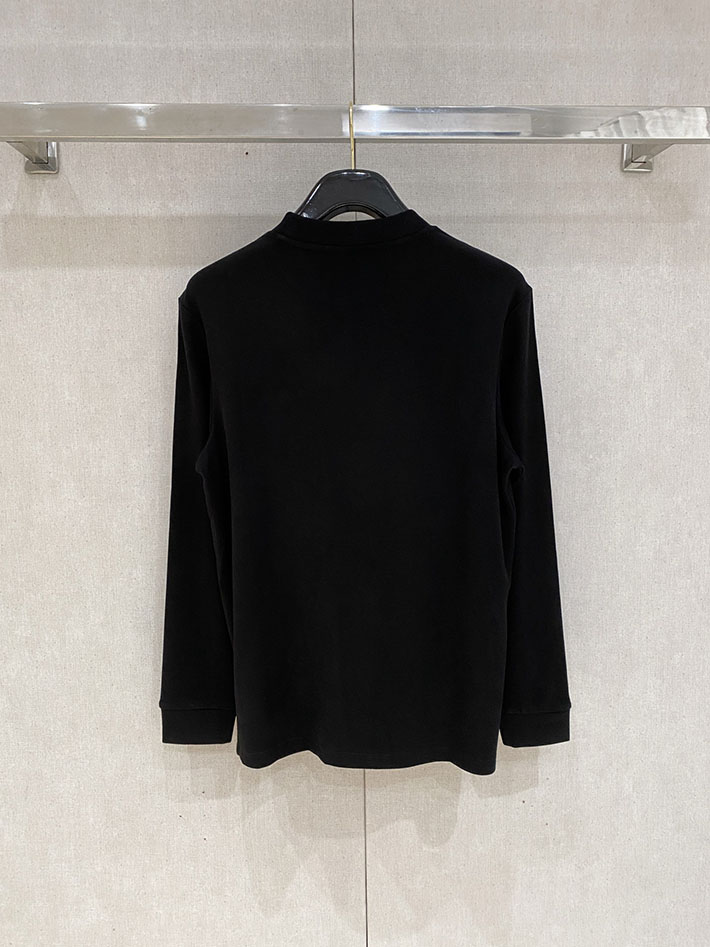 最高級プラダスーパーコピー PRADA トライアングルロゴ 長袖シャツ トップス ロンシャン ブラック 2524825 プラダ t シャツ キッズ - 画像 (3)