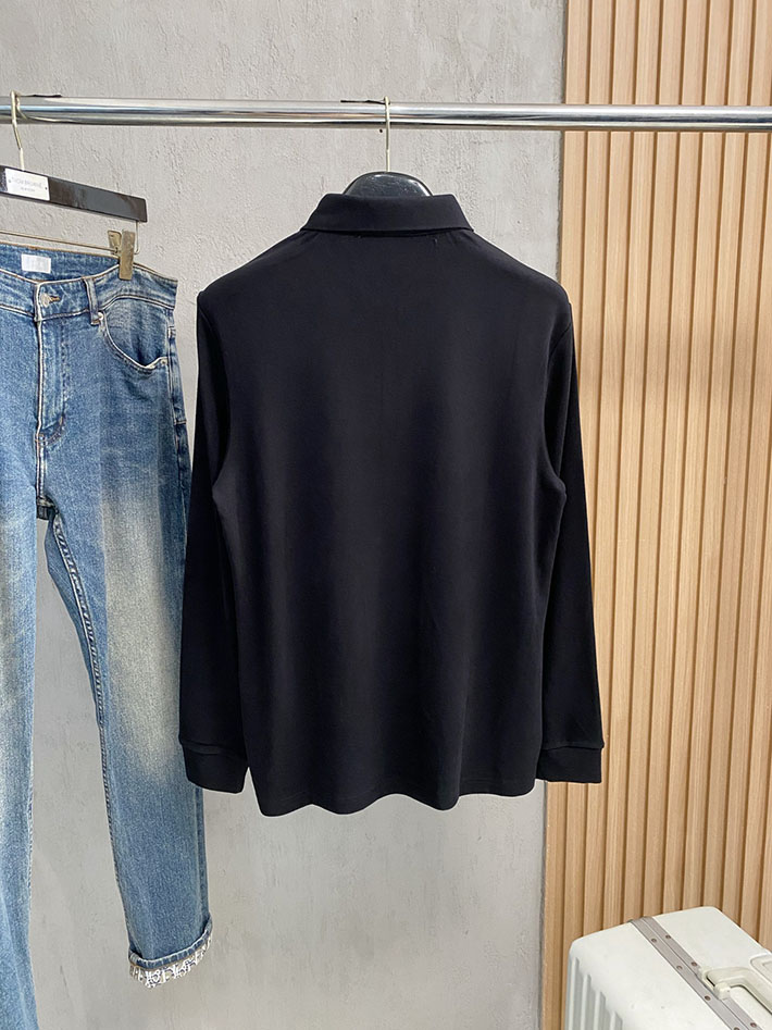最高級ロロ・ピアーナスーパーコピー LoroPiana 25SS オプティカルホワイトポロシャツ ブラック 2524831 ロロピアーナ アウトレット 店舗 - 画像 (3)