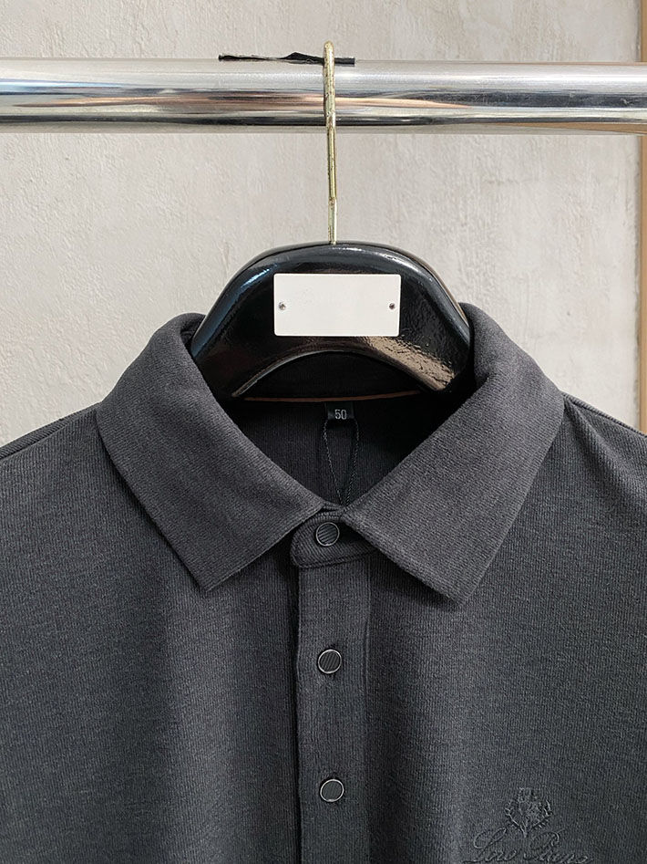 最高級ロロ・ピアーナスーパーコピー LoroPiana 25SS オプティカルホワイトポロシャツ グレー 2524832 ロロピアーナ アウトレット 店舗 - 画像 (9)