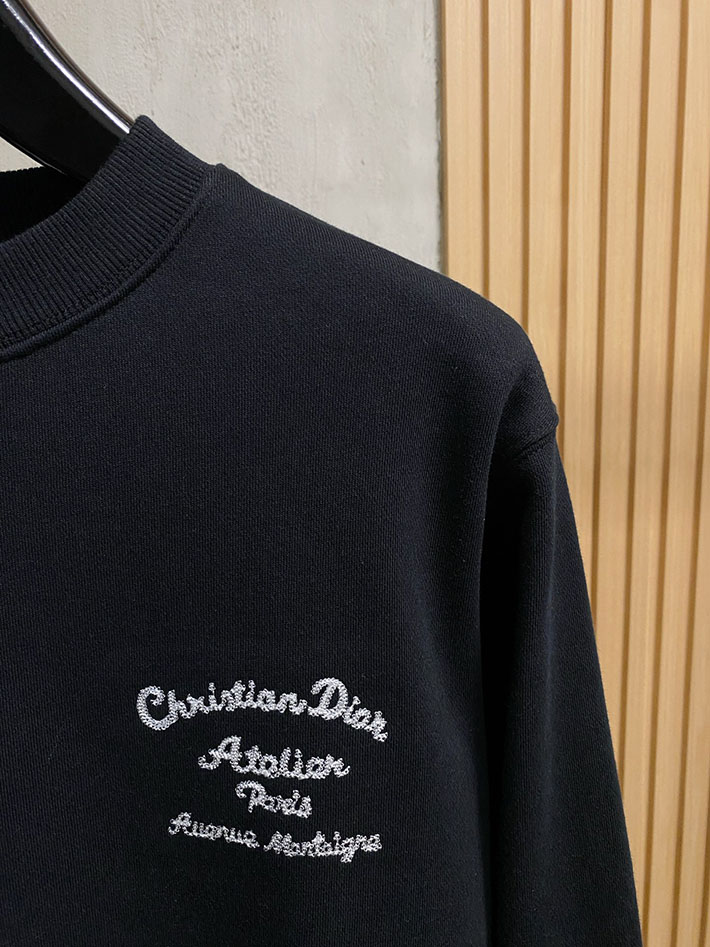 最高級ディオールスーパーコピー Dior CDアイコン クルーネック スウェット アパレル 長袖 トレーナー ブラック 2524840 ディオール トレーナー レディース - 画像 (8)