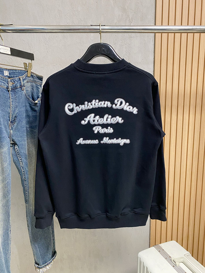 最高級ディオールスーパーコピー Dior CDアイコン クルーネック スウェット アパレル 長袖 トレーナー ブラック 2524840 ディオール トレーナー レディース - 画像 (3)