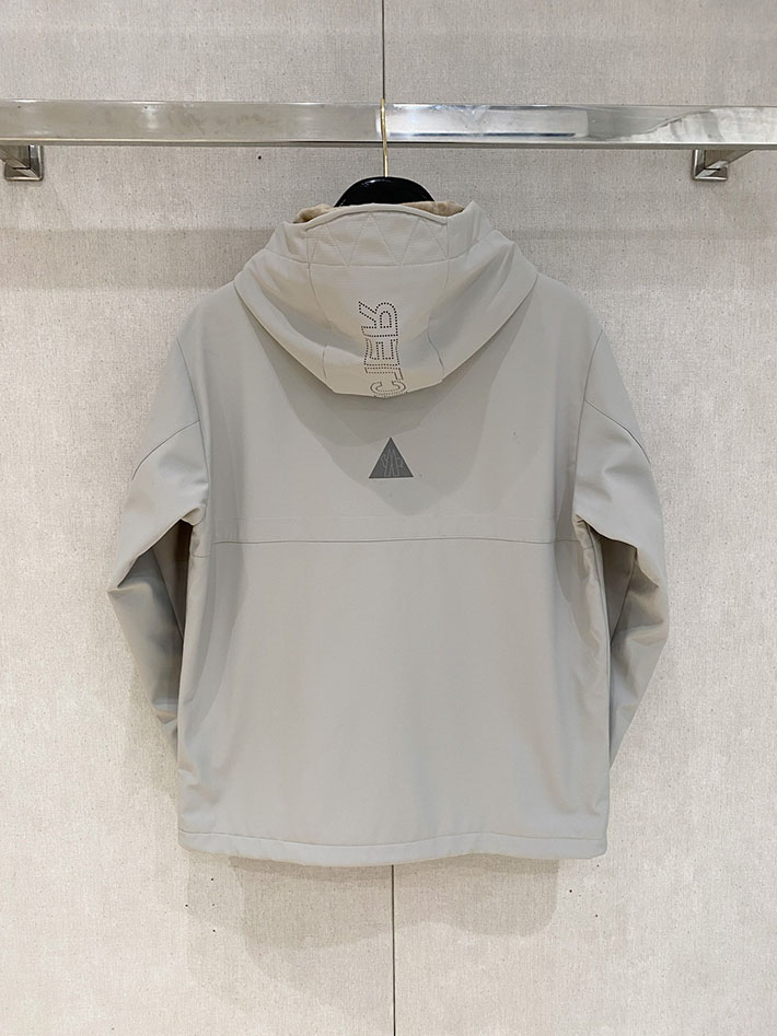 最高級モンクレールスーパーコピー MONCLER 2025新作 フード付きジャケット FANES グレー 2524848 モンクレール フリース メンズ - 画像 (3)