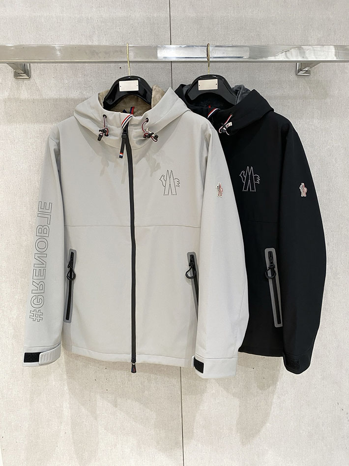 最高級モンクレールスーパーコピー MONCLER 2025新作 フード付きジャケット FANES グレー 2524848 モンクレール フリース メンズ - 画像 (2)