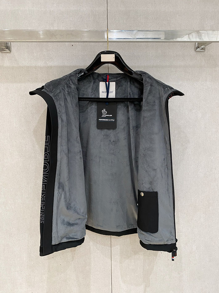 最高級モンクレールスーパーコピー MONCLER 2025新作 フード付きジャケット FANES ブラック 2524850 モンクレール フリース メンズ - 画像 (6)