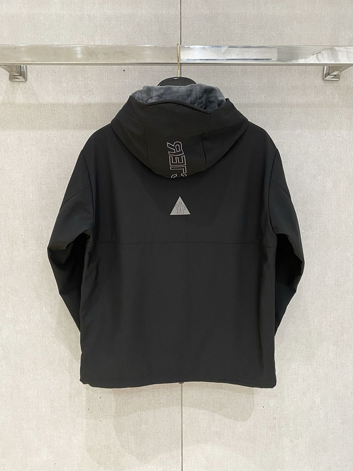 最高級モンクレールスーパーコピー MONCLER 2025新作 フード付きジャケット FANES ブラック 2524850 モンクレール フリース メンズ - 画像 (3)