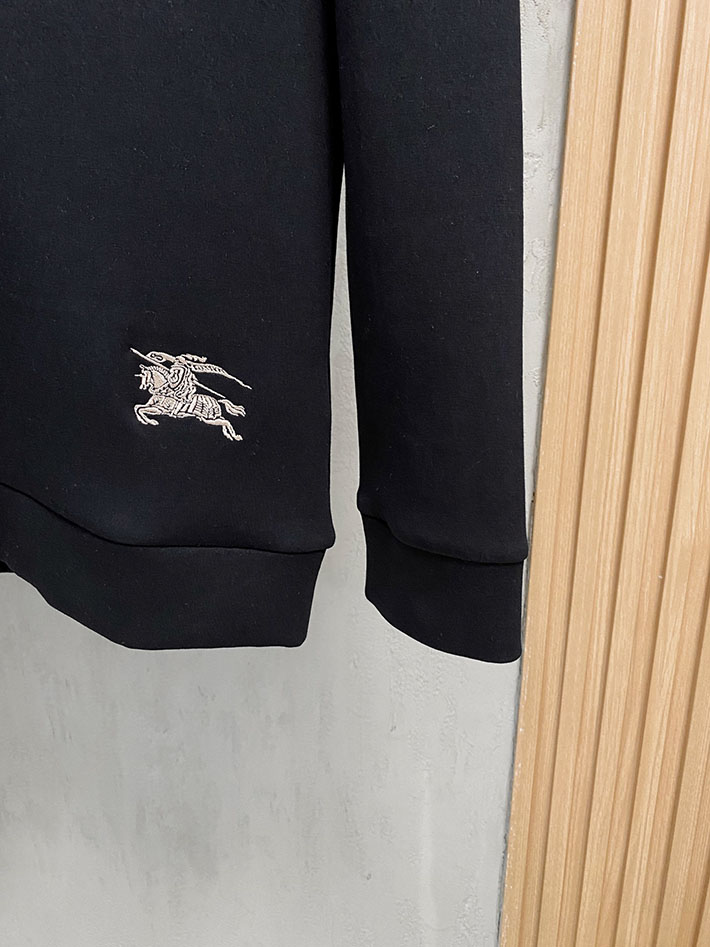 最高級バーバリースーパーコピー BURBERRY ロゴ スウェット ロングスリーブ コットン ブラック 2524867 バーバリー トレーナー メンズ - 画像 (5)