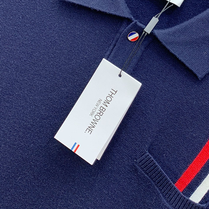 最高級トムブラウンスーパーコピー Thom Browne メンズ ポロシャツ ブルー 2524895 トムブラウン ポロシャツ メンズ - 画像 (8)