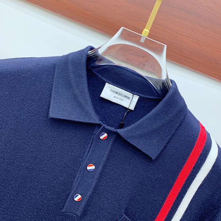 最高級トムブラウンスーパーコピー Thom Browne メンズ ポロシャツ ブルー 2524895 トムブラウン ポロシャツ メンズ - 画像 (6)